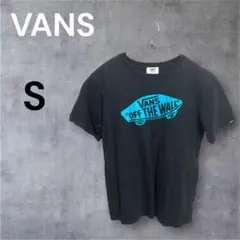 VANS バンズ 半袖 Tシャツ S ブラック 水色 OFFTHEWALL ロゴのサムネイル