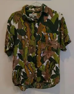GUESS 半袖 シャツ サイズ3 　柄物　葉　古着　USAのサムネイル