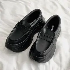 【converse】ローファースニーカー 厚底(シティハイク )24.5㎝