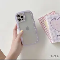 ★大人気の為残り1点★iPhone13pro スマホケース クリア シンプル 紫