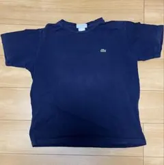 LACOSTE ネイビー 鹿の子 Tシャツ