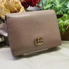 GUCCI GGマーモント 二つ折り財布 ベージュのサムネイル