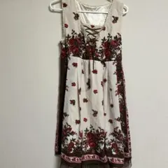 アクシーズファム　花柄ノースリーブひざ丈ワンピース