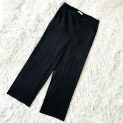 プリーツプリーズ クロップドパンツ ポケット ブラック イッセイミヤケのサムネイル