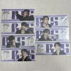 BTS チケット風 クリアカード 7枚セット