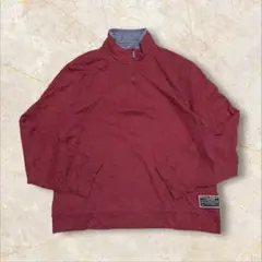 Brooks Brothers ハーフジップ 綿 ロングスリーブ 長袖シャツ L