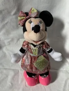 【新品タグ付き】ディズニー　ミニーマウス　ナイトフォールグロウ　ぬいぐるみバッジ