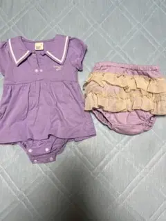 ベビードールセーラー襟ロンパース パンツセット