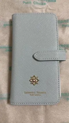 サマンサタバサ iPhoneX/XS用ケース ライトブルー