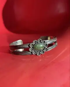 【希少40s】ヴィンテージ ナバホ スプリットシャンク バングル ターコイズ
