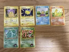 ポケモンカード 旧裏面 ピカチュウ フシギダネ ヒトカゲ ゼニガメのサムネイル