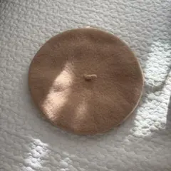 ベレー帽　ベージュ