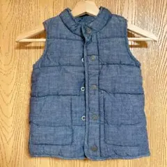 ダウンベスト　オールドネイビー　110 キッズ　子供　アウター　上着　防寒　幼児