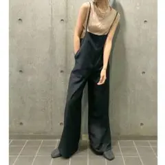 ​Ungrid 【美品】アングリッド サロペット ワイドパンツ 黒 Fのサムネイル