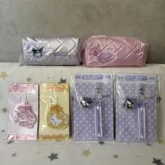 サンリオキャラクターズ　当たりくじ　ポーチ　スライドミラー　キーホルダー