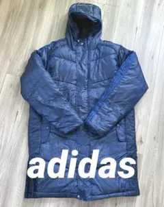 adidas アディダス　CLIMAPROOF クライマプルーフ　ダウン　紺