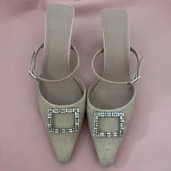 Tweed Crystal Mules / Her lip to - メルカリ