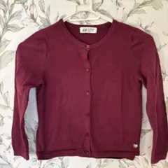 H&M バーガンディ カーディガン