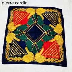 希少レアpierre cardin イタリア製　シルク100% 大判スカーフ