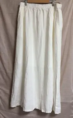 無印良品　リネンスカート　白のサムネイル