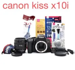 デジタル一眼レフカメラ canon kiss x10iトリプルレンズセット - メルカリ