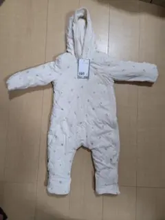 H&M 新品未使用　ホワイト花柄アウター 75cm