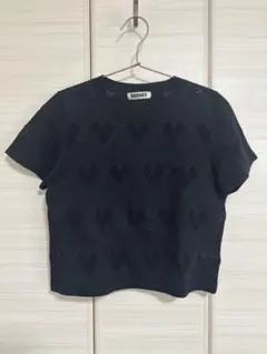 NKNIT mesh♡ KNIT T-shirt ② - メルカリ