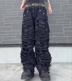 ZENEZ CUSTOM JEANS 重ね履き ダメージデニム