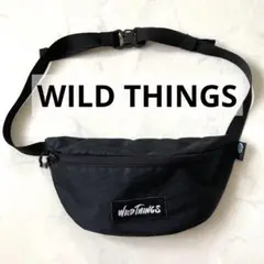 WILD THINGS ワイルドシングス ボディバッグ ウエストバッグ 黒 軽量