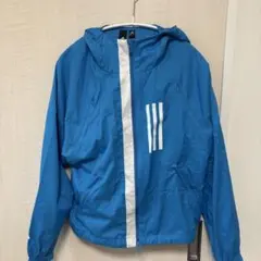 adidas 水色×白色　ジャケット