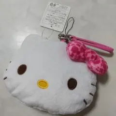 ハローキティヒョウ柄リボン ポーチストラップ