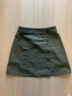【美品】GU ジーユー　スカート　カーキ　Mサイズ