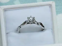 【美品】K.uno 現行レディミーレ　ダイヤモンド0.244ct　リング　9号のサムネイル