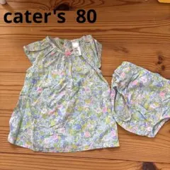 cater's 花柄トップスとショートパンツセット 80