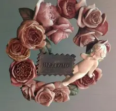 天使の壁掛け　バラ