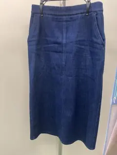 ユニクロ　デニムロングタイトスカート