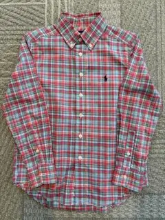 美品　Ralph Lauren チェック柄 長袖シャツ 140