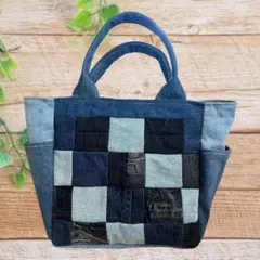 ハンドメイド デニムトートバッグ