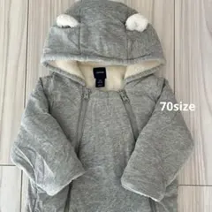 防寒に★BabyGap グレー フード付き　アウター　70size