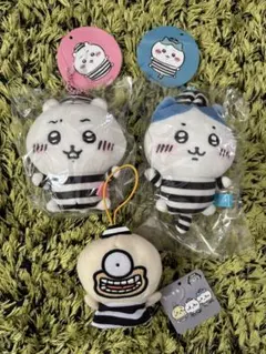ちいかわ ぷちミニマスコット（囚人ちいかわ　ハチワレ）オデ 指先パペット 3個