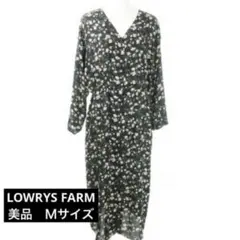 LOWRYS FARM ワンピース ロング マキシ シフォン フロントボタン