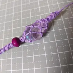 レ9　光る夢をアナタに　ハンドメイド・レジン包ストラップ(ラブラドライトEX)