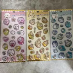 新品　正規品　カミオジャパン ウォーターシール ちいかわ　ハチワレ　うさぎ 3枚
