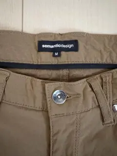 semanticsdesign スリムフィットパンツ Mサイズ ブラウン