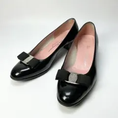 FERRAGAMO 　パンプス　ヴァラリボン　パテントレザー　ブラック　7