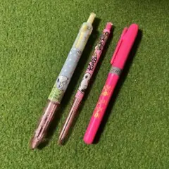 スヌーピー文房具筆記具3本まとめ売り ZEEBRA Prefill 本体蛍光ペン