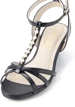 【ハニーズ】サンダル　ビジュー付き