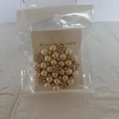 パールブローチ ゴールド 金 コサージュ卒業式 フォーマル ママ