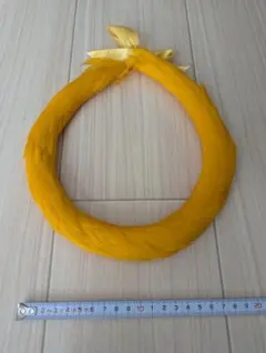 a91 超美品 プリーツプリーズ ショール ストール オレンジ イエロー