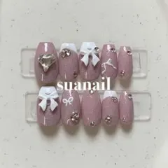 チェックネイル ピンク ガーリー 韓国 量産型 - メルカリ